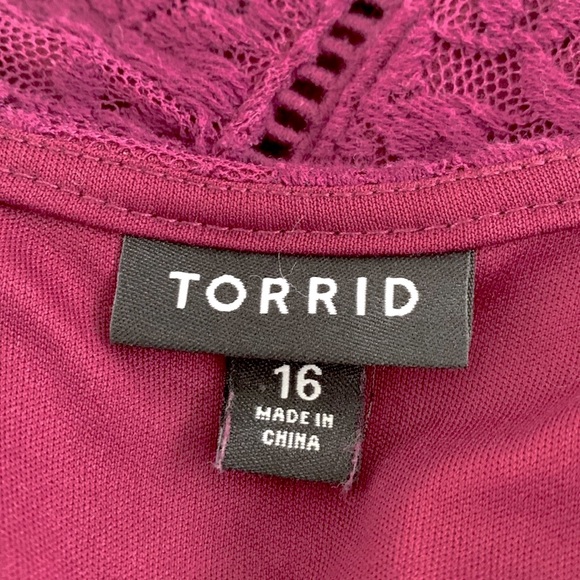 Torrid Lace Scoop Neck Skater Dress - Picture 13 of 15